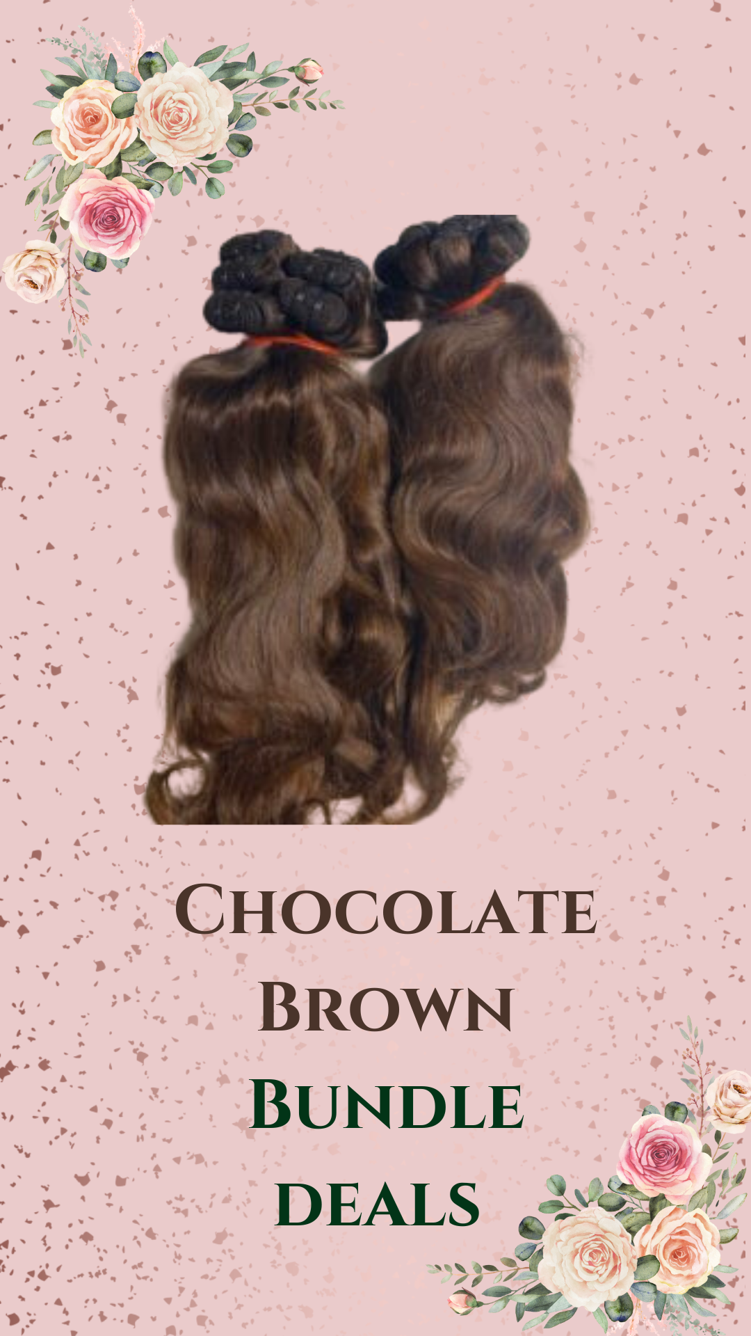 Special Color - Chocolate Brown Wavy Bundle Deals