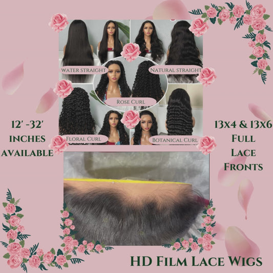 HD Film Lace Wigs - 13x4 Parting Space